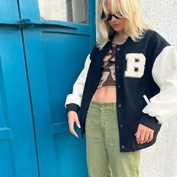 2021 winter fashion trend women's new long-sleeved round neck loose and thin cardigan sweater jacket K21C07532