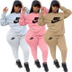 Autumn and winter fashion print trendy thick pants suit Y71137