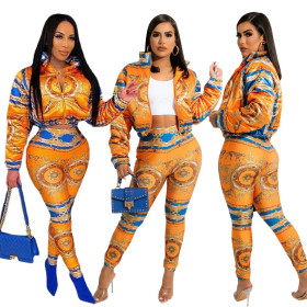 Autumn and winter down jacket suit hot sale jacket pants suit down jacket pants suit F88400