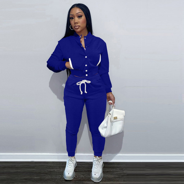 Jacket single-breasted plus fleece sweater baseball uniform sports suit TK6206