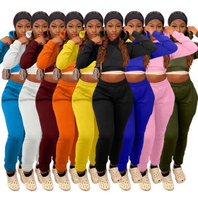 Women's clothing wholesale, sports and leisure, two-piece sweater suit L278