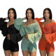 Autumn and winter new ladies sweater suit casual sweater two-piece suit F88393