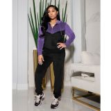 Velvet two-piece suit 6505