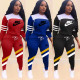 Autumn and winter fashion sports letter printing hooded casual two-piece suit OQ035