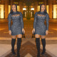 2021 Winter New European and American New Products Sexy Hollow Long Sleeve Sweater Dress LS6173