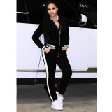 Velvet two-piece suit 6506