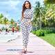 Personalized leisure suit printing home two-piece set autumn and winter H11102