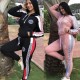 Beauty long-sleeved trousers casual slim fashion two-piece suit CS043