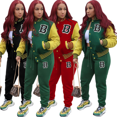 Two-piece baseball suit letter set HY5244