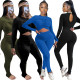 Sexy leaky belly button chest folds skinny jumpsuit HY5245