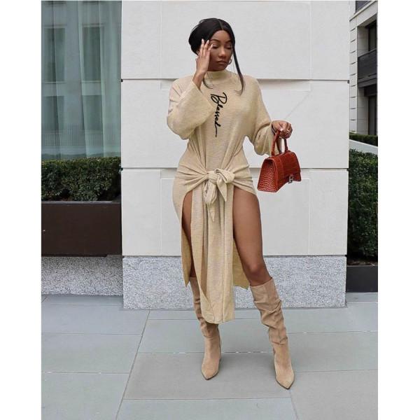 Pure color ethnic style hedging temperament commuter bust solid color mid-waist strappy dress GT9954