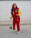 Two-piece baseball suit letter set HY5244