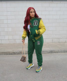 Two-piece baseball suit letter set HY5244