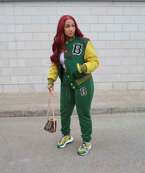 Two-piece baseball suit letter set HY5244