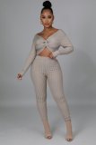 Cute fashion temperament commuter solid color wrinkle two-piece suit Z2031
