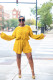 Solid color elasticated waist jumper M1147
