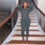 Women's autumn and winter fashion halter suit casual two-piece suit J6250