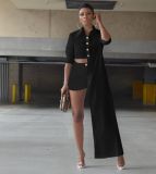 2021 Fall Fashion Irregular Casual Shirt Two Piece Set XM1205