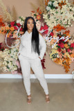 Winter sweater warm solid color halter hoodie suit CM2166