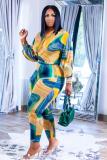 Women's Fashion Printed Feet Jumpsuit OMM1287