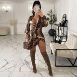 Women's Fashion Casual Printed Dress OMM1285