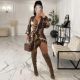 Women's Fashion Casual Printed Dress OMM1285
