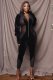 Pure color sexy mesh stitching jumpsuit AC9121
