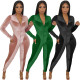 Quality fashion sexy skinny Korean velvet jumpsuit LY9319