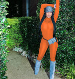 Pure color sports casual jumpsuit AC9119