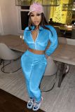 Pure color Korean velvet two-piece suit LL6340