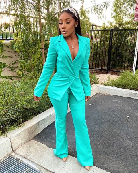 Autumn and winter new fashion casual solid color suit two-piece suit L6221