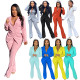 Autumn and winter new fashion casual solid color suit two-piece suit L6221
