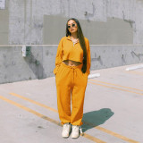 Women's Fashion Solid Color Bare Set YQ08020