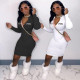 Women's nightclub sexy small embroidered zipper tight dress XR3005