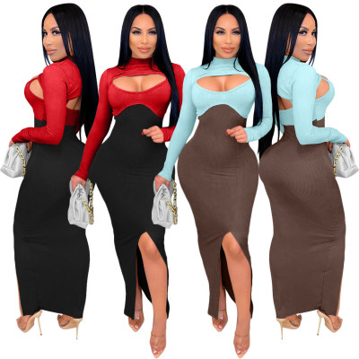 Sexy two-piece dress can be detached to wear YM228