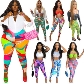 Stretch Slim Hip Yoga Pants Casual Sweatpants Jogging Pants F181
