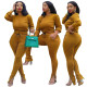 Women's clothing autumn fashion casual sports suit, trousers edge zipper NY88048