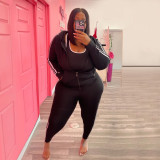 Fashion sports and leisure plus size two-piece set autumn and winter models YM226