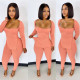 2021 autumn women's new sexy low-cut slits slim long-sleeved tops casual trousers suit women K21S08741