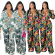 Plus size women's clothing autumn and winter new style bohemian sexy two-piece suit Q21S948