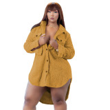 Teddy velvet plus size sexy dress GT9960