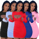 New Products Autumn Long Sleeve Thread Hollow Slim Sexy Dress Q21S985