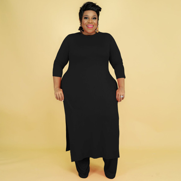 Large size women's multicolor suit casual multicolor two-piece suit Y456