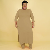 Large size women's multicolor suit casual multicolor two-piece suit Y456