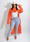New Women's Long Fringed Sweater TS1188