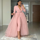 Sexy fashion mesh two-piece suit VK2256