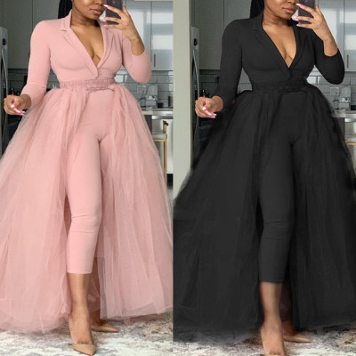 Sexy fashion mesh two-piece suit VK2256