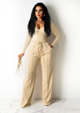 The new temperament casual solid color suit two-piece suit FE196