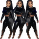 New product temperament self-cultivation strap PU suit two-piece suit FE190