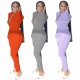 New fashion Japanese velvet solid color casual jumpsuit FE193
